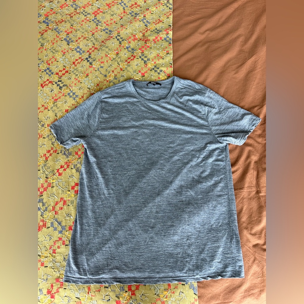 Quince Merino Base Layer Tee, Grey XL